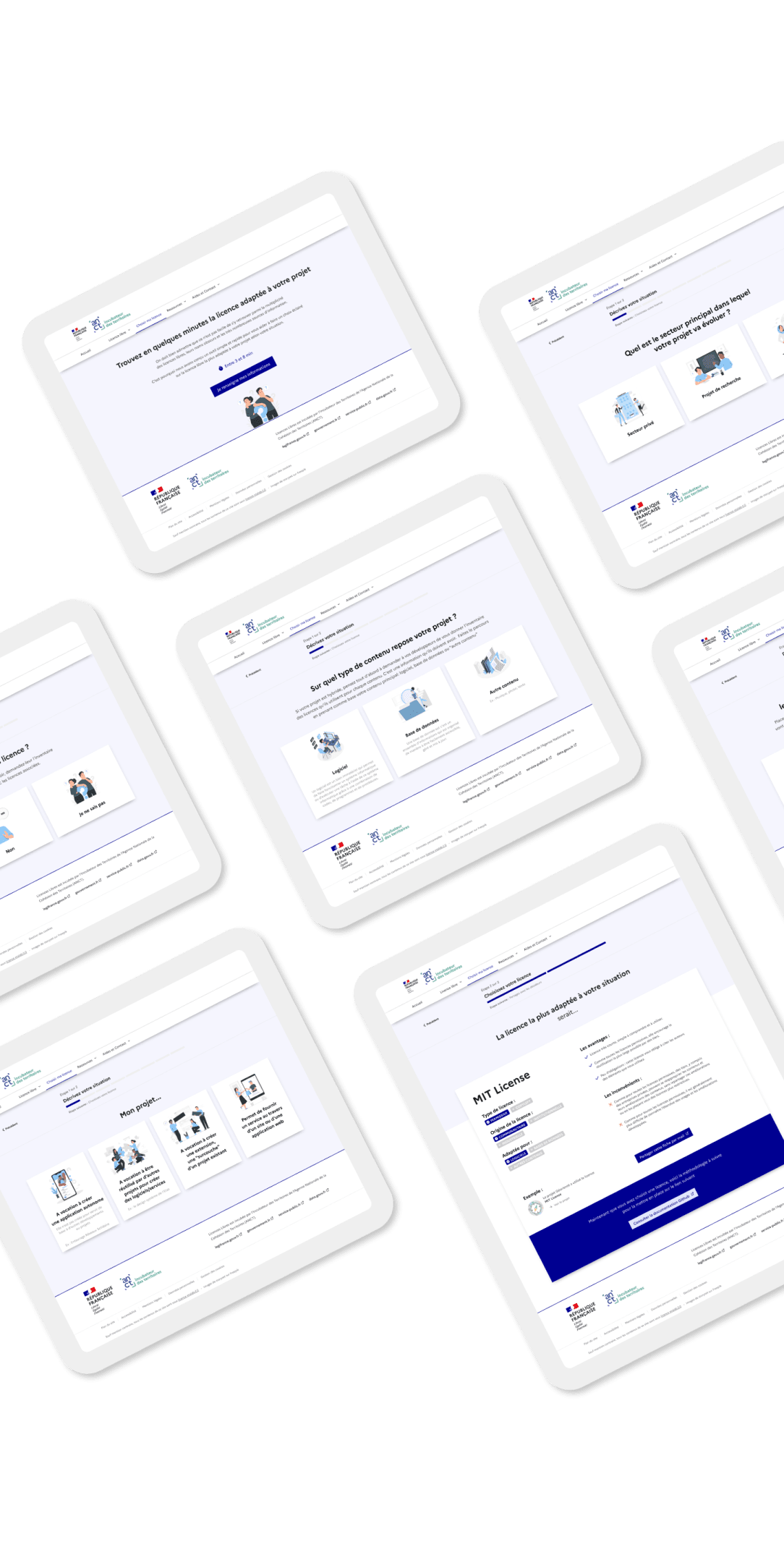 This is the prototype mockup of a project we did with ANCT.