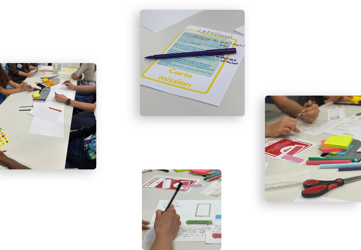 Legal design ideation process for CNIL