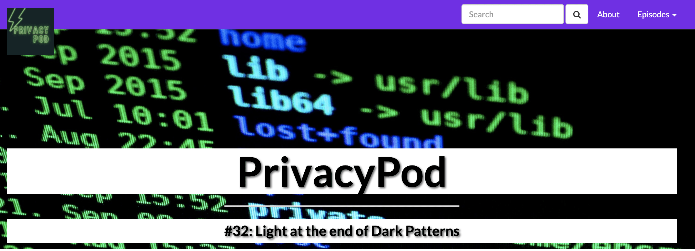 Podcast episode 32: light at the end of dark patterns