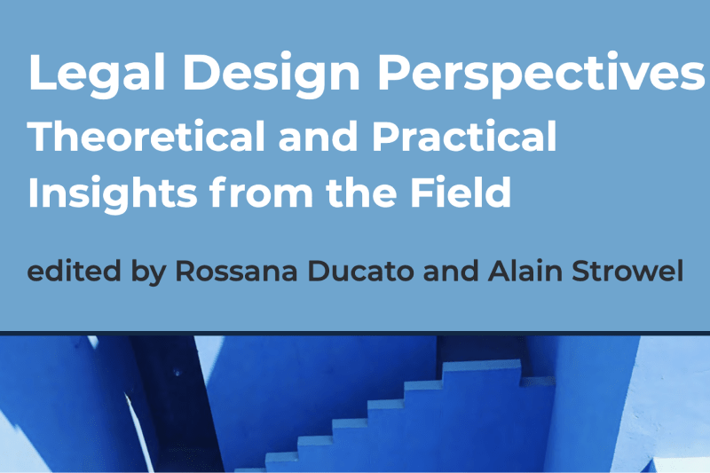 This image is part of the resources we share. It's the cover photo of a legal design book.